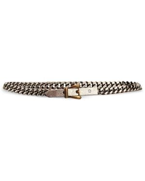 Etro Kettengürtel Aus Metall - Weiß