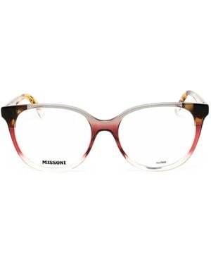 Missoni Round-Frame Glasses - Multicolor