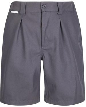 GR10K Pleated Replicated Shorts - Grey