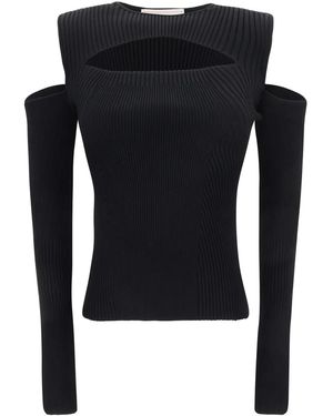 McQueen Striped Top - Black