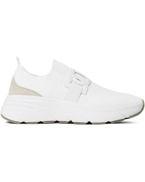 Twinset Mesh-Panels Trainers - White