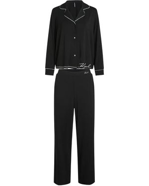 Karl Lagerfeld Signature Pyjamas - Black