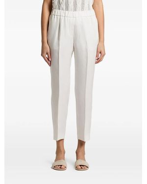 Peserico Elasticated-waist trousers - Blanco