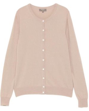 N.Peal Cashmere Olivia Cardigan - Natural