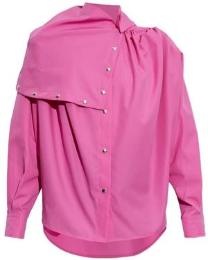 IRO Fatal Asymmetric Layered Shirt - Pink