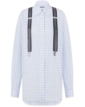 Moschino Cotton Vichy Shirt - Blue