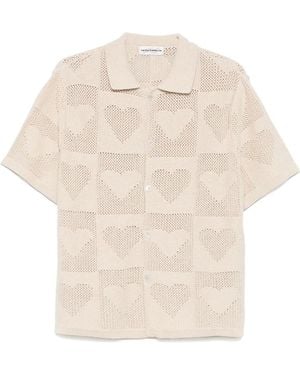 Carne Bollente Chemise Cupids Net - Blanc