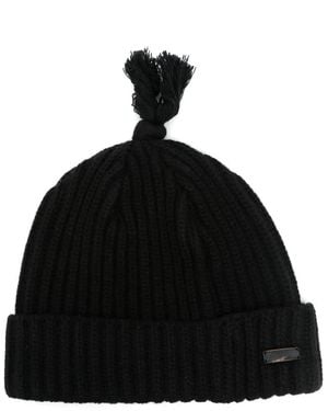 Adererror Raga Ribbed Beanie - Black