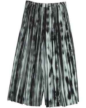 Homme Plissé Issey Miyake Pantalon Plissé À Rayures - Grey