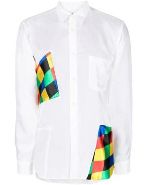 Comme des Garçons パッチワーク シャツ - ホワイト