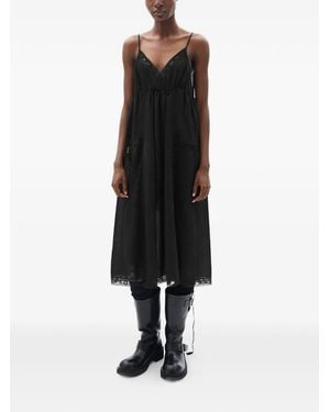 Ann Demeulemeester Elen Midikleid - Schwarz