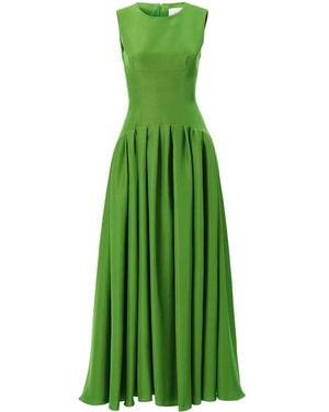 Carolina Herrera ノースリーブ マキシドレス - グリーン