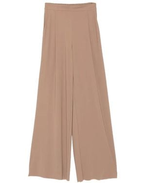 Amazuìn Pleated Palazzo Trousers - Natural