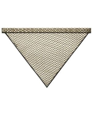 Dolce & Gabbana Honeycomb-Patterned Triangle Veil - Grey