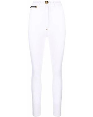 Philipp Plein Super High Waist Jeggings - White