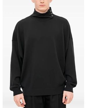 DEVOA Jersey Con Cuello Alto - Negro