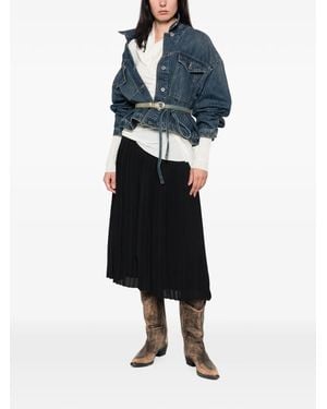 Maison Margiela Pleated Skirt - Blue