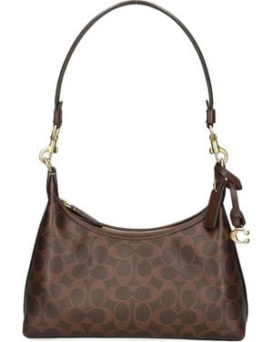 COACH Juliet Zip Patterned Tote Bag - Brown