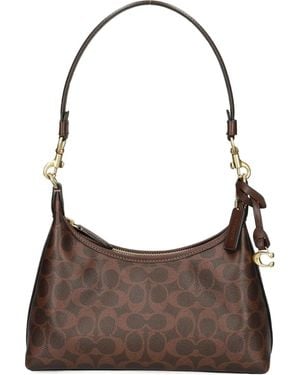 COACH Juliet Zip Patterned Tote Bag - Brown