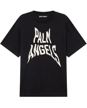 Palm Angels Palm Distorted T-Shirt - Black