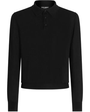 Dolce & Gabbana Polo de manga larga - Negro