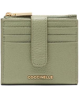 Coccinelle Portacarte Con Zip - Verde