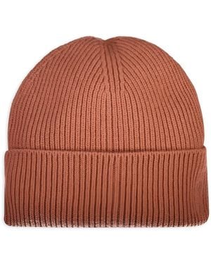 GANT Ribbed Wool Beanie - Brown
