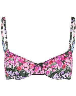 Fleur du Mal Scooped Balconette Bra - Pink