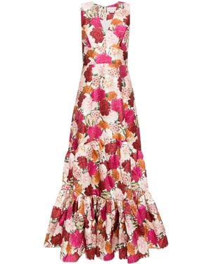 Sachin & Babi Rori Floral-Print Maxi Dress - Red
