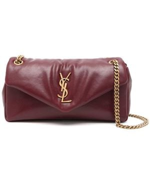 Saint Laurent Small Calypso Shoulder Bag - Purple