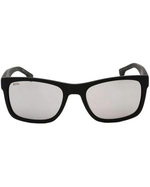 BOSS Rectangle-Frame Sunglasses - Black