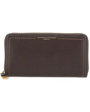 Gianni Chiarini Large Bubble Leather Wallet - Brown