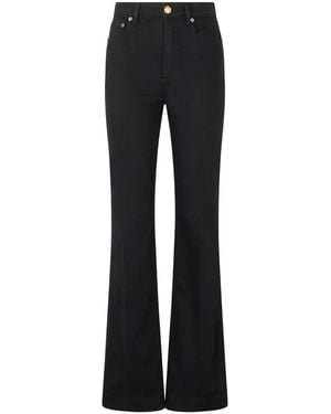 Roberto Cavalli Monogram Snake Jeans - Black
