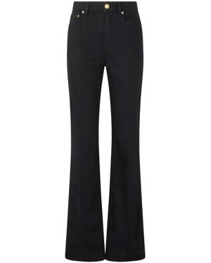 Roberto Cavalli Monogram Snake Jeans - Black