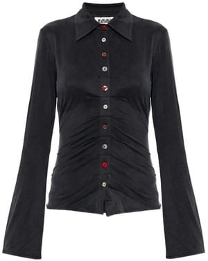 AVAVAV Buttoned Long-Sleeve Shirt - Blue