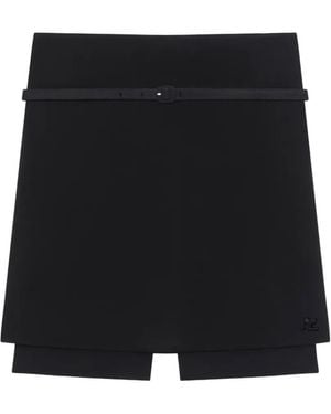 Courreges Belted Skorts - Black