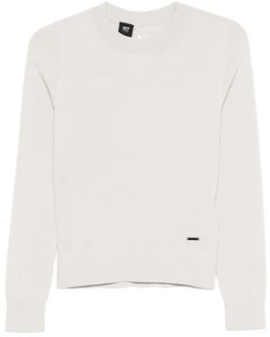 ALPHATAURI Top Con Cuello Redondo - Blanco