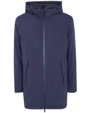 People Of Shibuya Hooded Zip-Up Performance Jacket - Blue