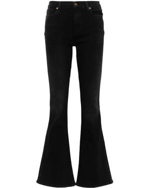 7 For All Mankind Ali ハイライズ フレアジーンズ - ブラック