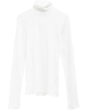 Flore Flore Top con cuello alto - Blanco