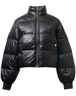 Ganni Glanzend Donsjack - Zwart