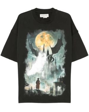 UNTITLED ARTWORKS プリント Tシャツ - ブラック