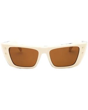 MCM Cat-Eye Frame Studded Sunglasses - White