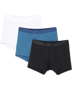 CDLP Elasticated-Waistband Boxers (Set Of Three) - Blue