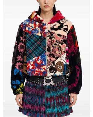Chopova Lowena Patchwork Oversized Hoodie - Blue