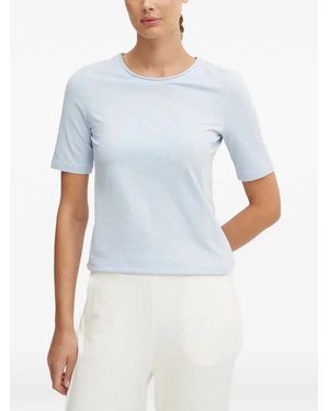 Sportalm Crystal-Embellished Logo-Print T-Shirt - Blue