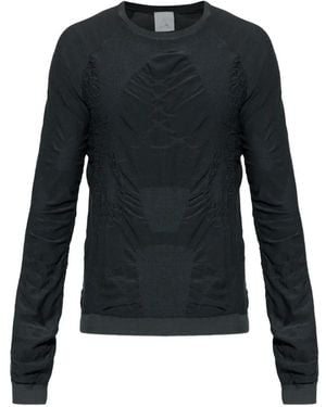 ROA Ruched Long-Sleeved Sweater - Blue