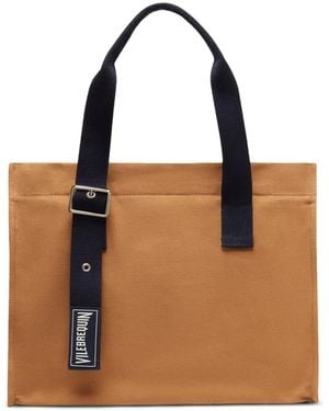 Vilebrequin Bagmu Adjustable-Handle Patch Beach Bag - Brown
