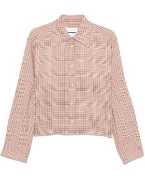 Jil Sander チェック シャツ - ピンク