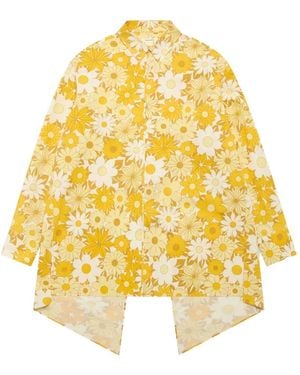 Craig Green Floral-Print Shirt - Yellow